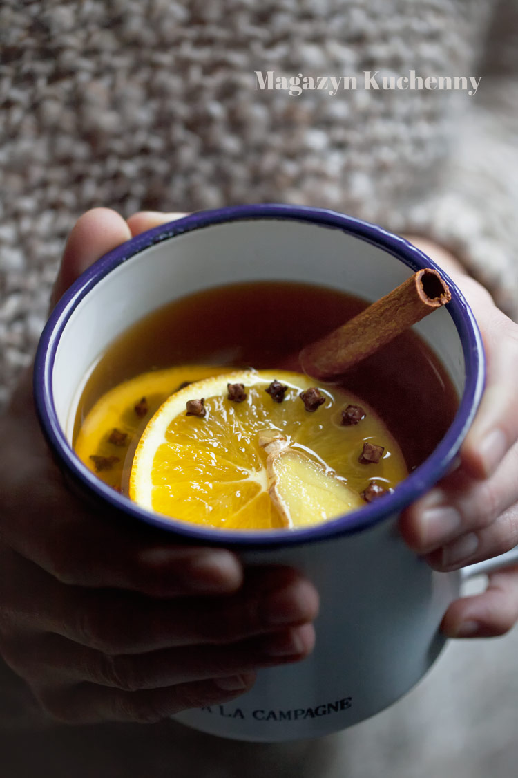 rozgrzewająca herbata zimowa
