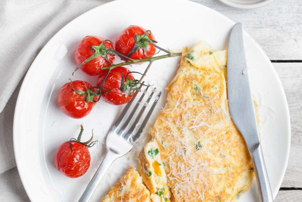 Prosty omlet z serem